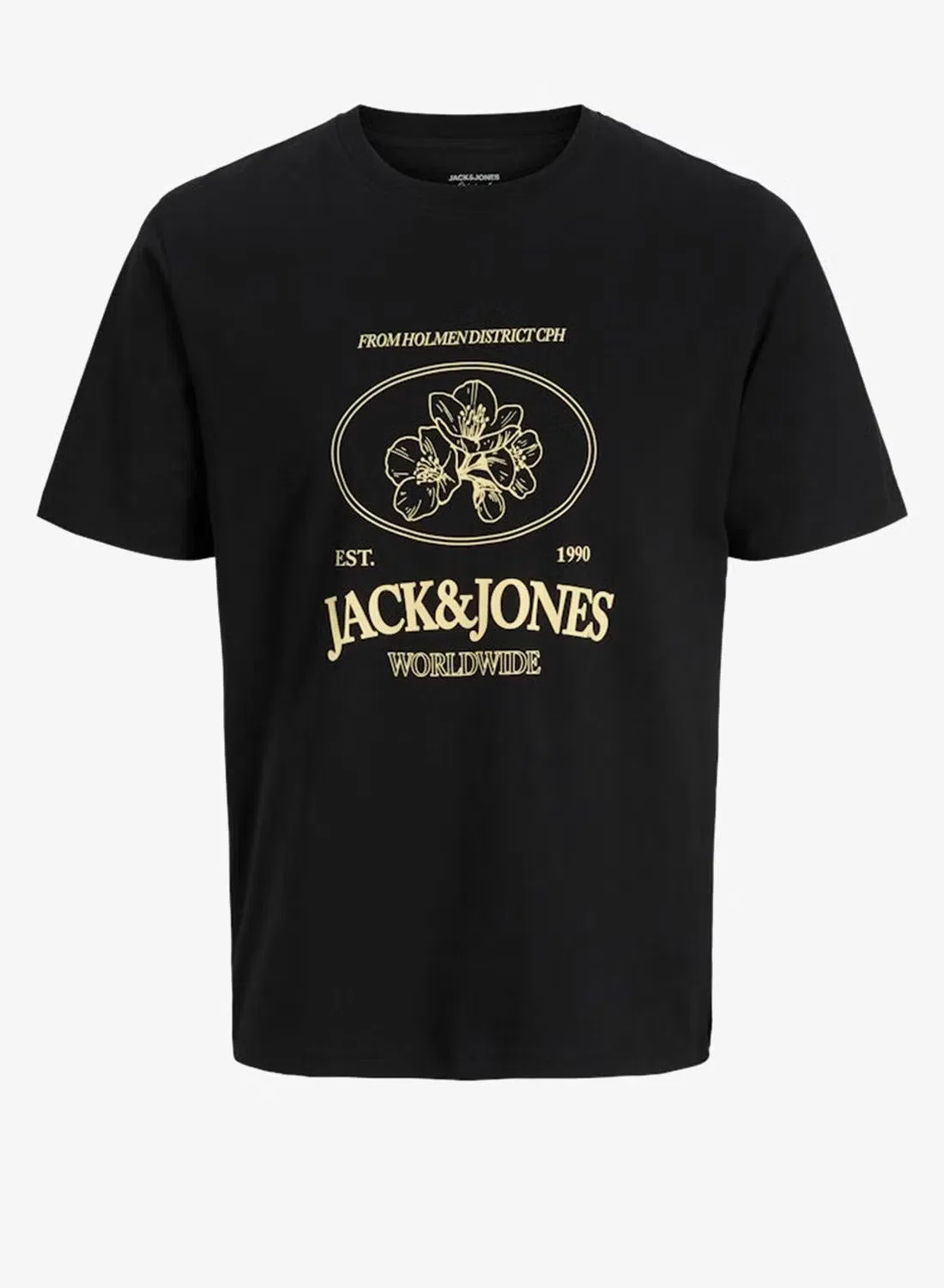 Футболка с принтом с коротким рукавом Jack & Jones Junior, черный — фото 4
