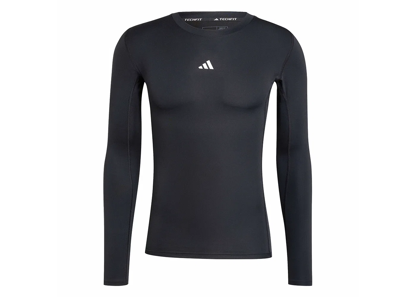 Мужская футболка с длинным рукавом компрессионная Adidas Techfit, Black