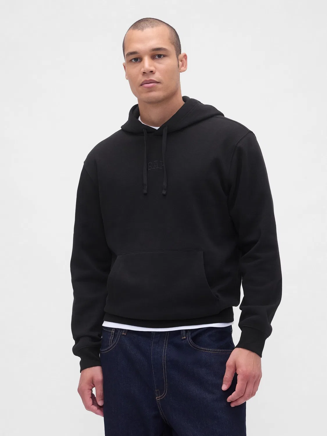 Худи Relaxed Mini-Logo Gap, черный