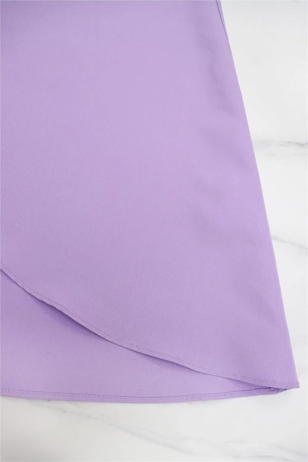 Женское макси-платье с принтом, короткий рукав, высокая талия, Purple — фото 4