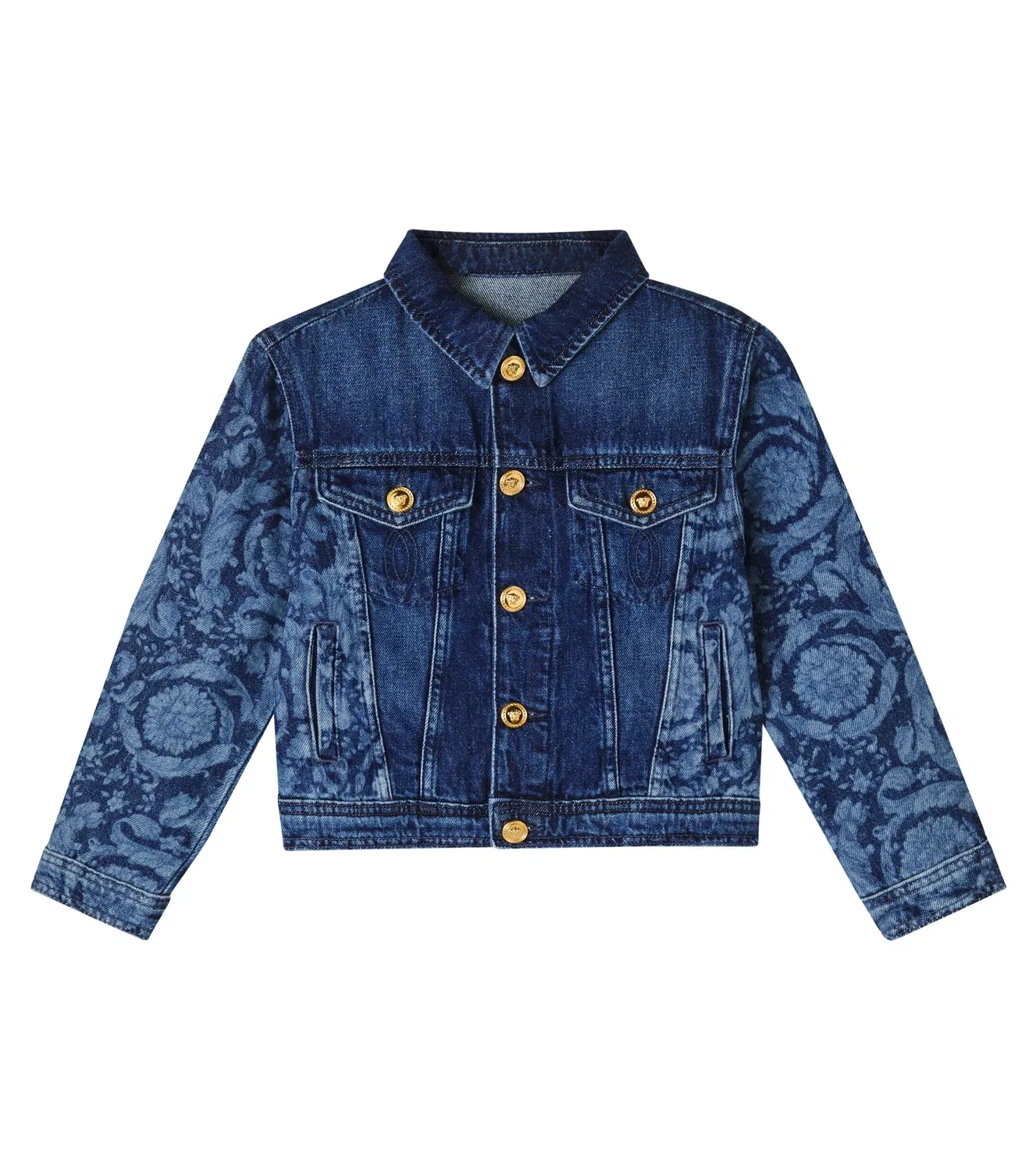 Легкая куртка джинсовая Barocco Versace Kids, синий