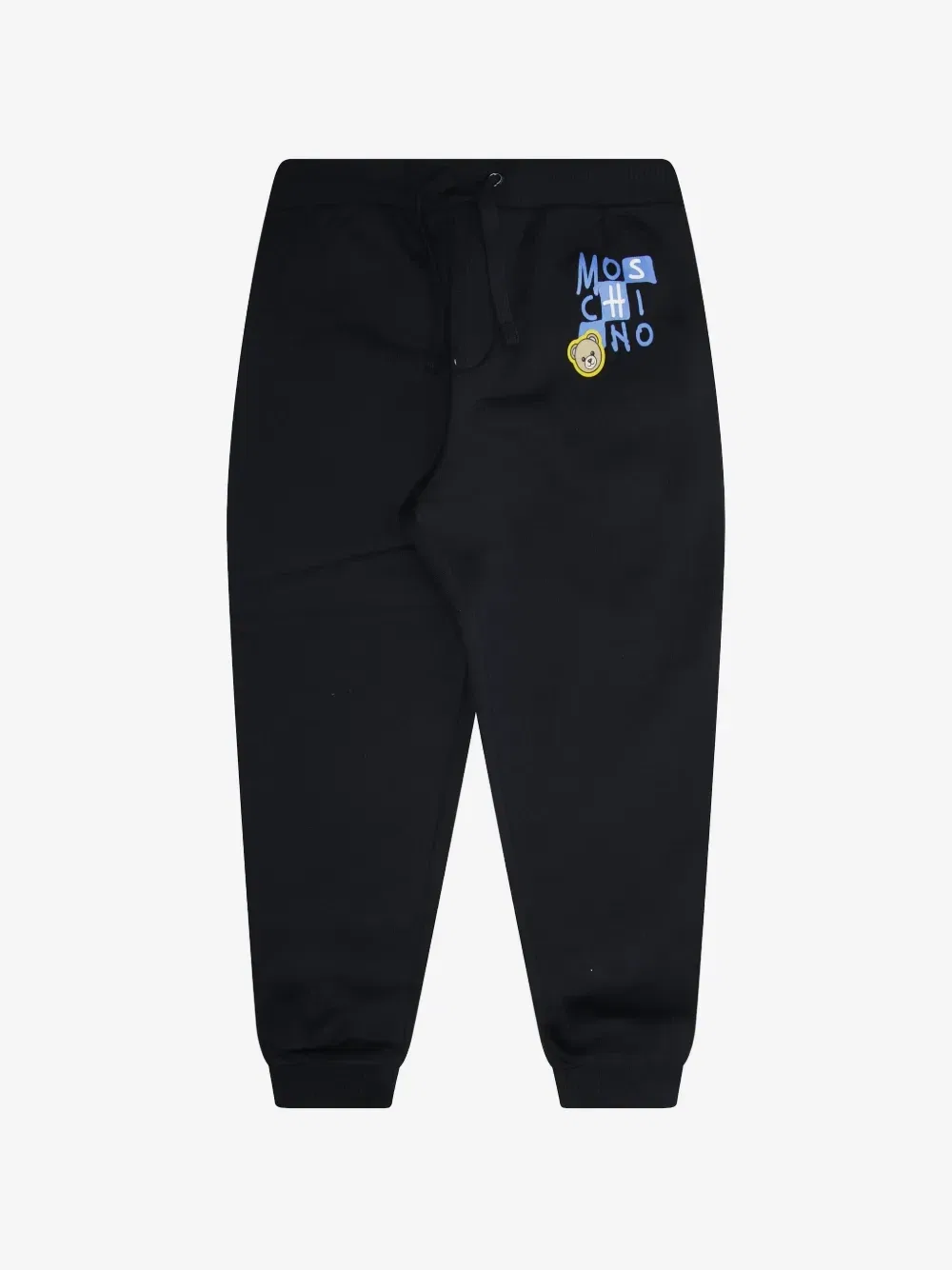Спортивные брюки на шнурке с принтом медвежонка Тедди Moschino Kids, черный