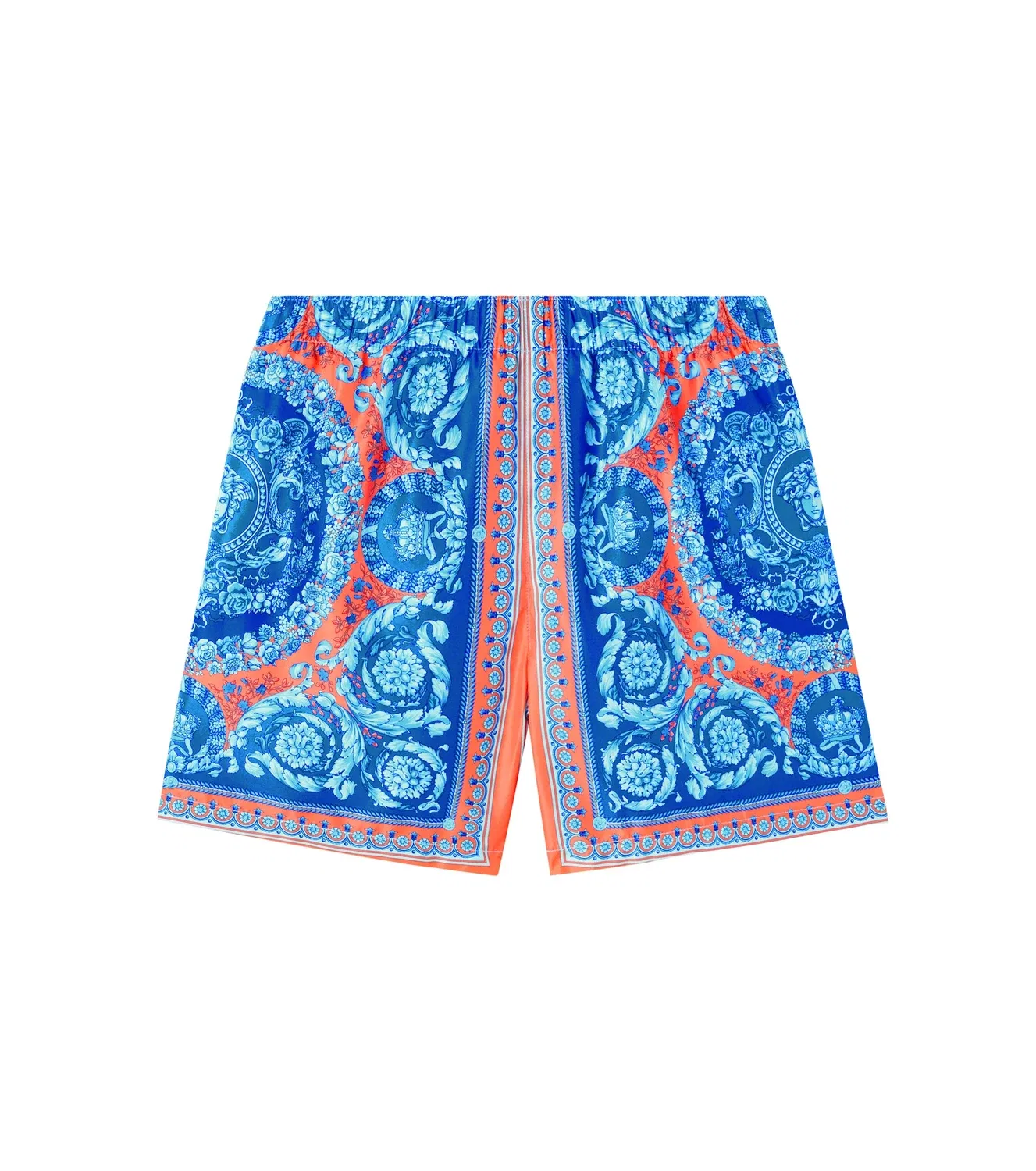 Плавки синие с принтом Versace Kids, синий