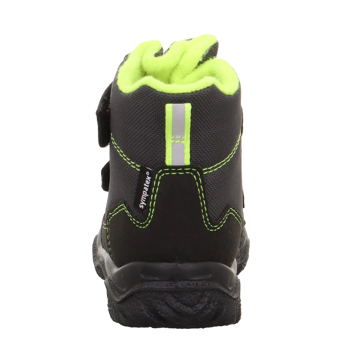 Детские снежные ботинки для мальчиков с принтом Husky1 Warm Gefütterte Superfit, Schwarz Gelb — фото 3