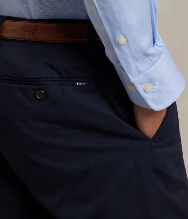 Мужские чинос Slim Fit из хлопка Polo Ralph Lauren, Blu Marino — фото 4