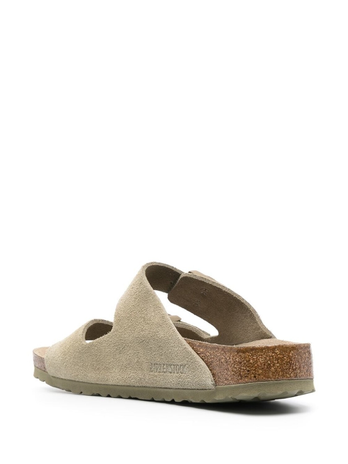 Сандалии Birkenstock Arizona Soft Footbed Suede Leather узкие, хаки — фото 4