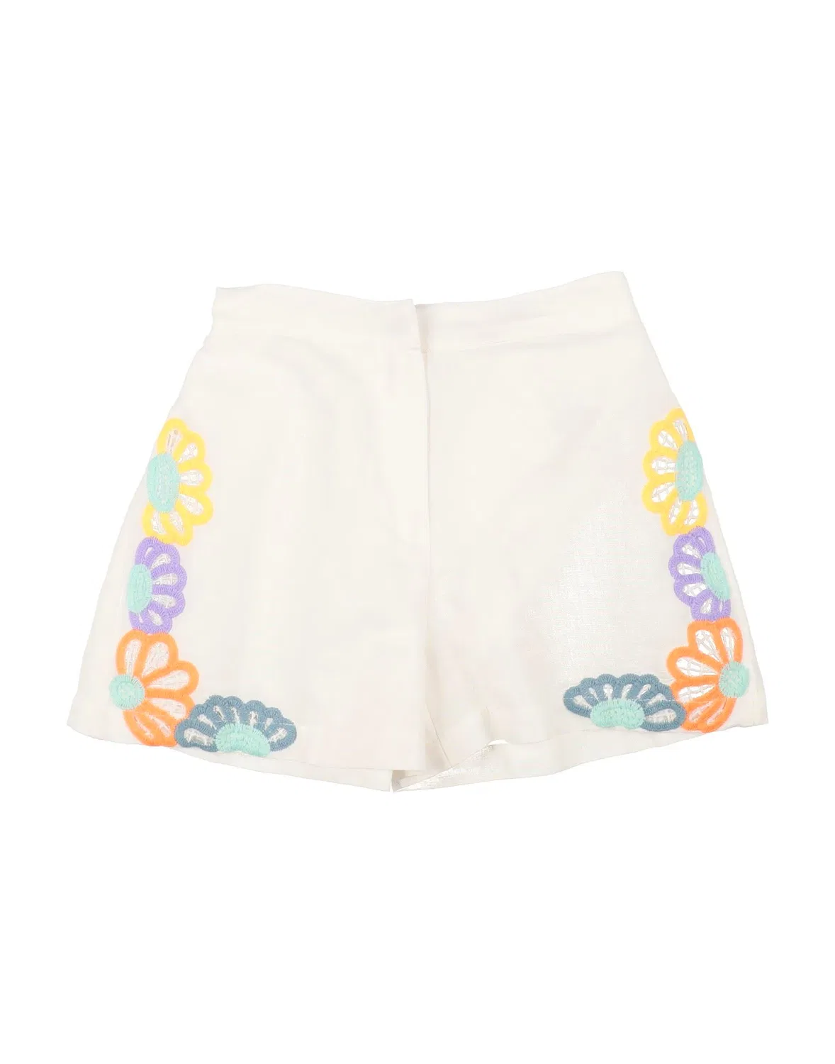 Детские шорты для девочек с аппликацией Stella Mccartney Kids, белый