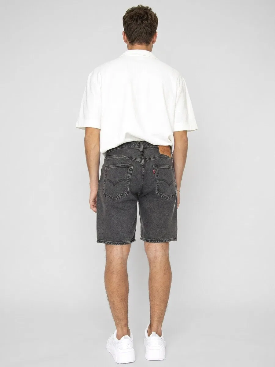 Джинсы LEVI'S Baggy Jeans 'M' 501 Original Short Permanent Marker Short Grey' серого цвета — фото 3
