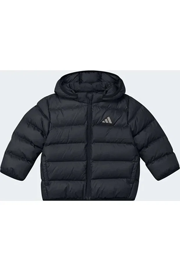 Детская спортивная куртка для девочек с капюшоном Adidas, Negru