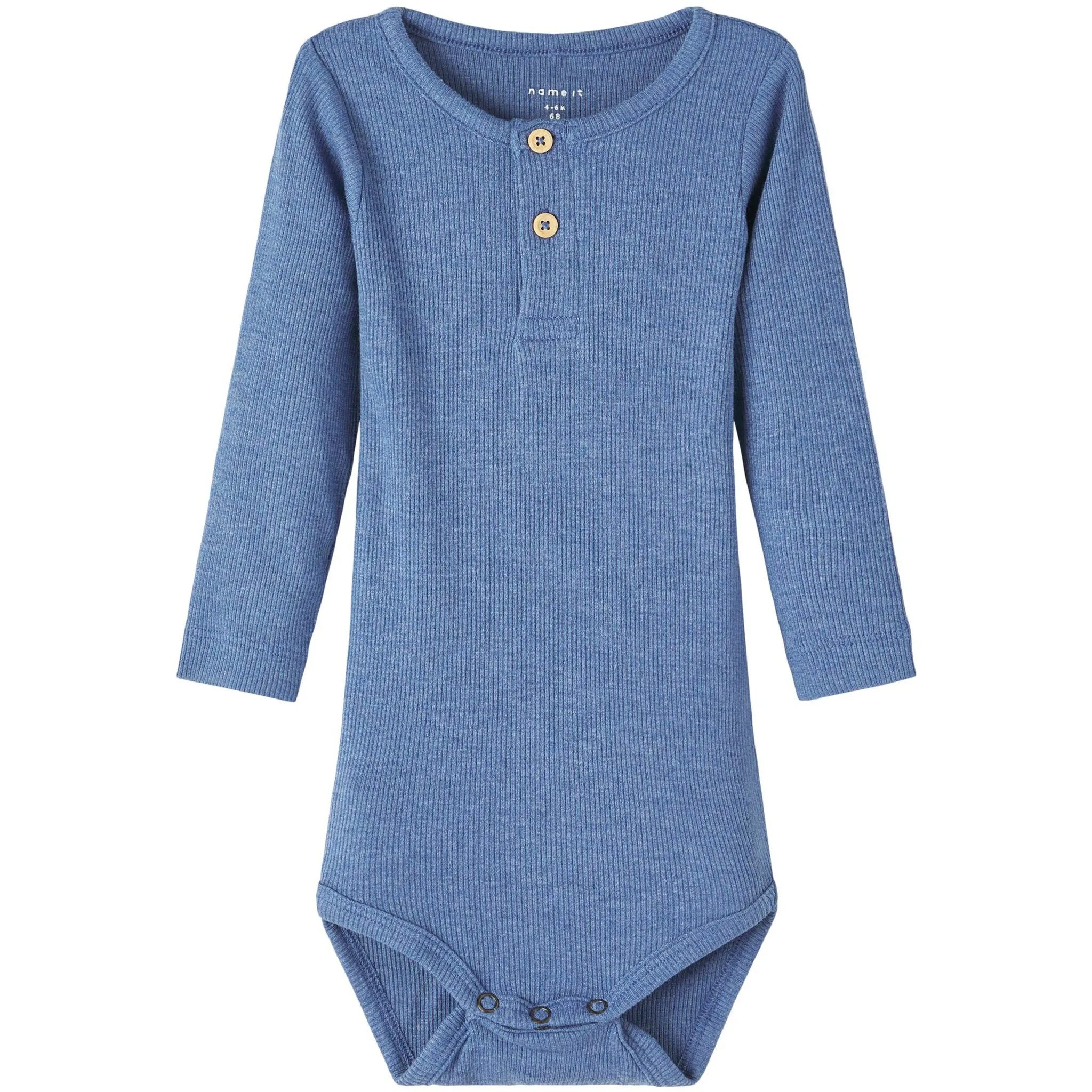 

Боди с длинными рукавами Name It "NBMKAB LS BODY NOOS", цвет Troposphere Detail:Melange