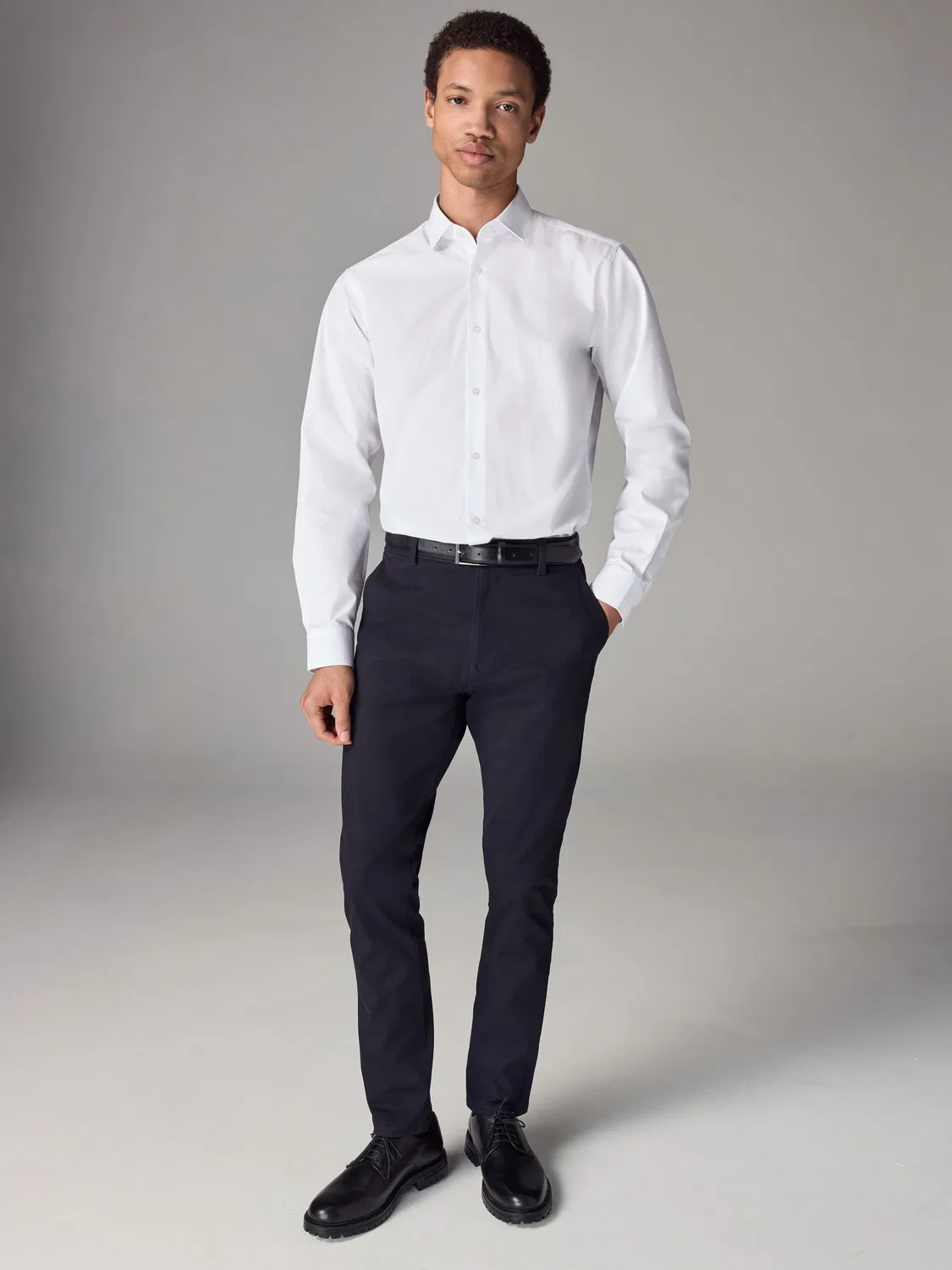 Рубашка классическая slim fit Easy Care Next, белый — фото 2