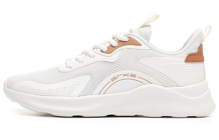 

Дышащие легкие и износостойкие мужские низкие кроссовки для бега Erke бело-коричневые