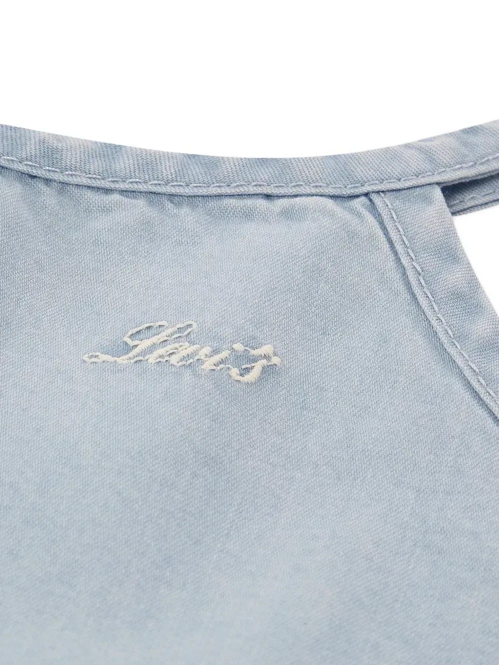 Брюки широкого кроя с оборками Levi's kids, синий — фото 3