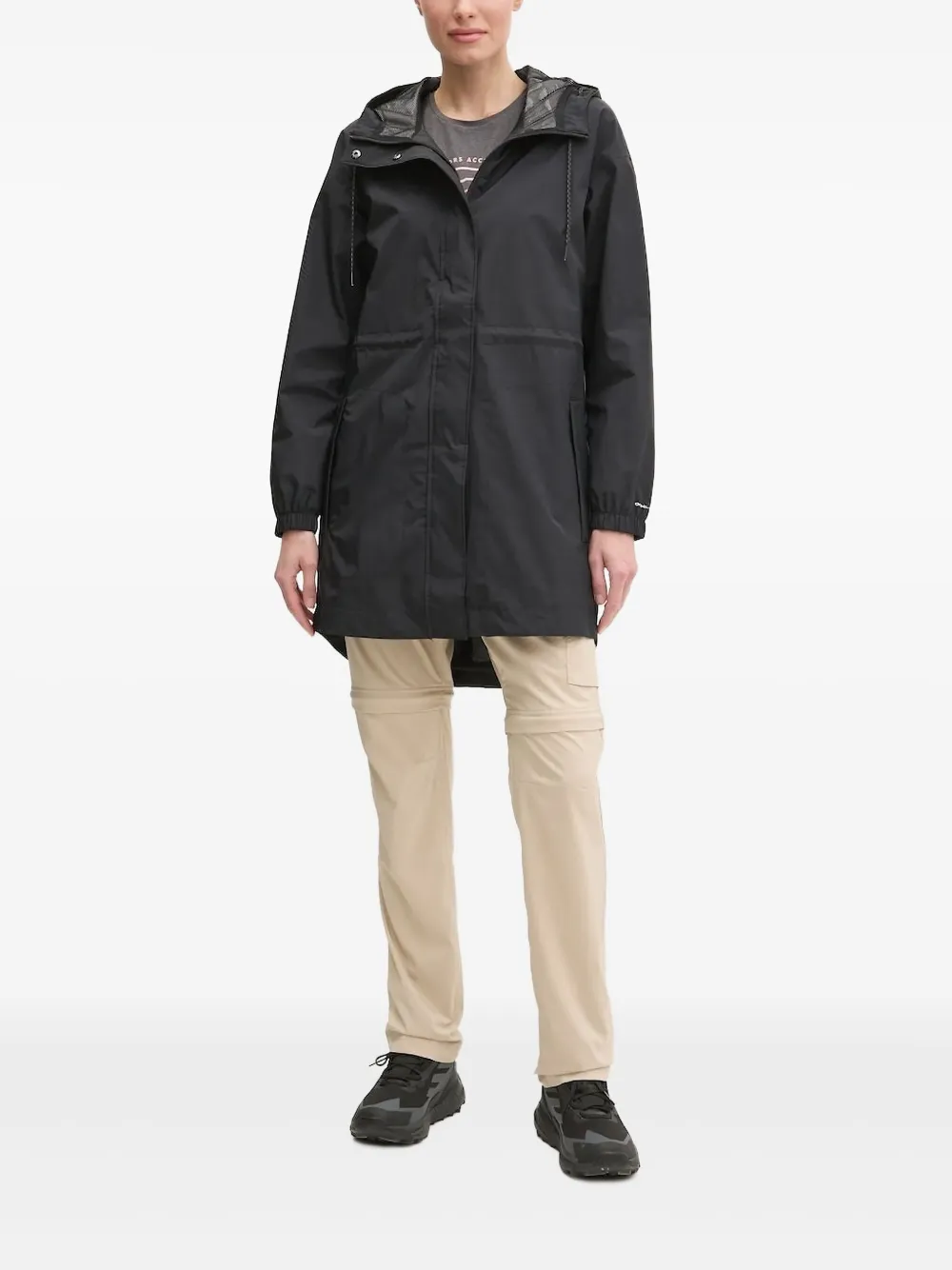 

Куртка с капюшоном и кулиской Columbia, черный