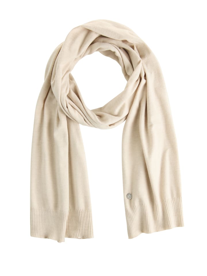 

Вязаный шарф кремового меланжа Laura Scott