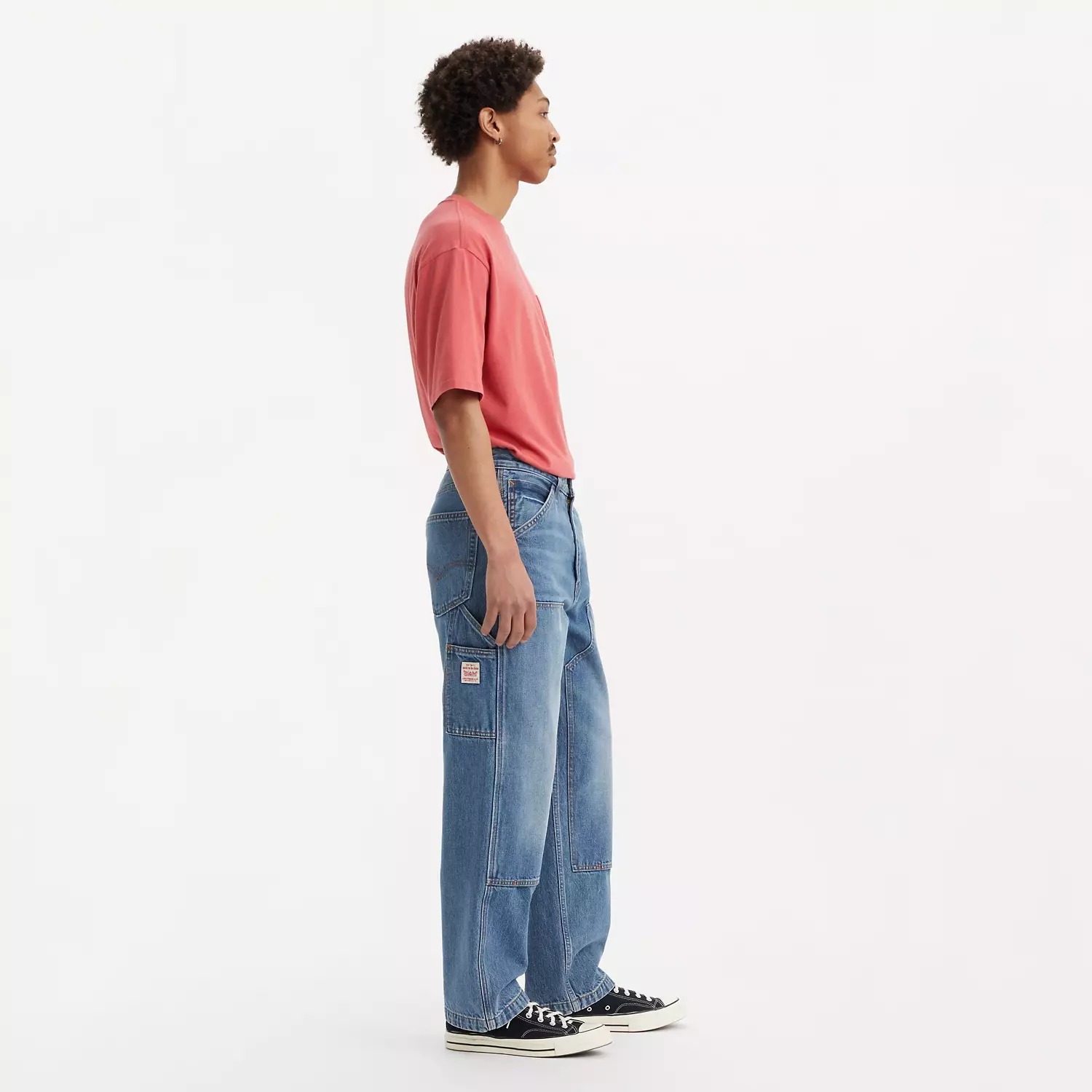 568 свободные мужские брюки с двойным коленом Levi's, цвет Detroit Wash - Medium Wash - Non-Stretch — фото 2