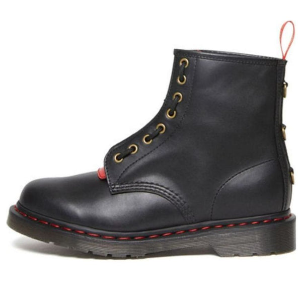 

Кроссовки 1460 year of the rabbit leather lace up boots 'black red' Dr. Martens, черный