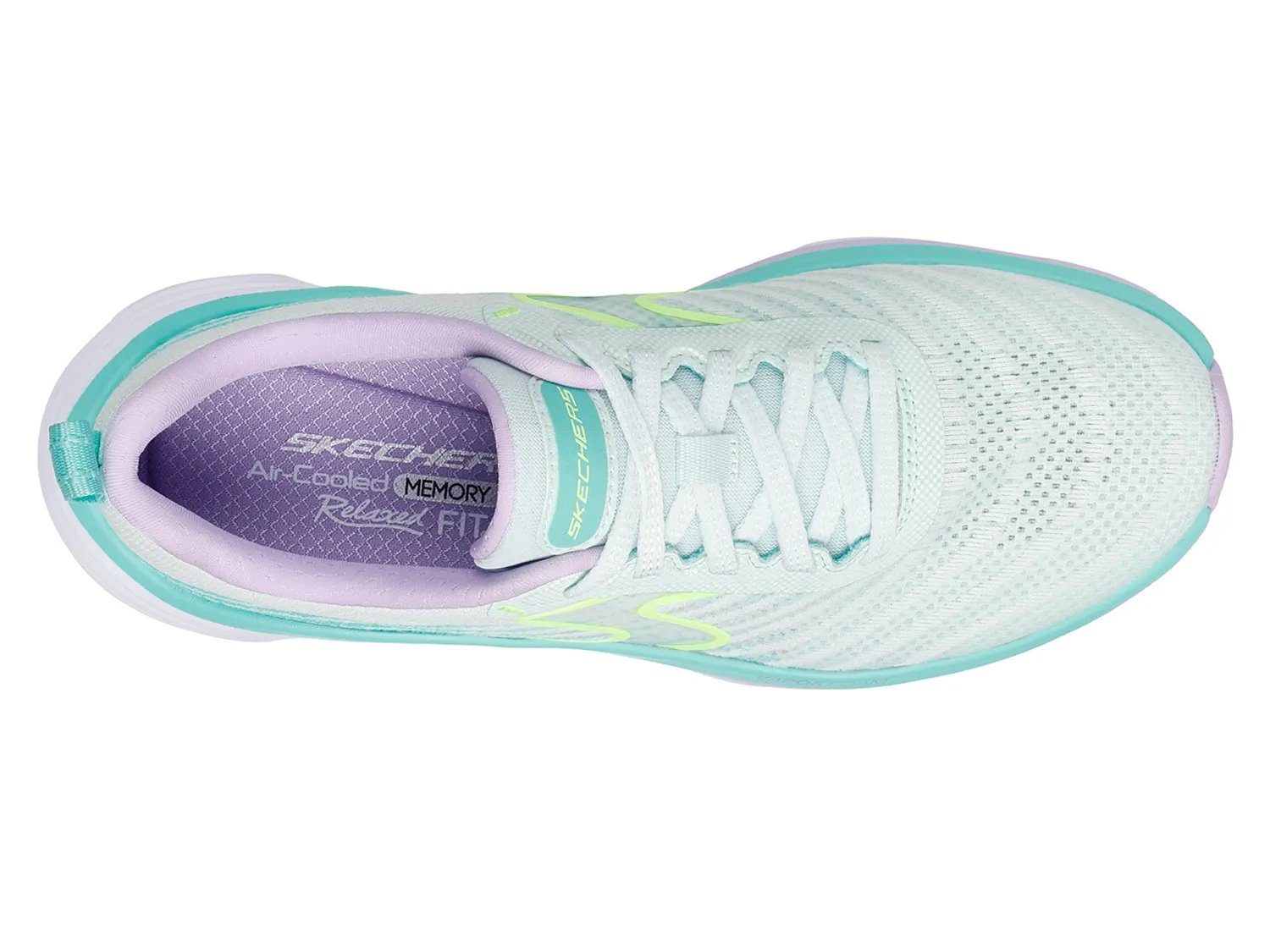 Кроссовки Skechers D'Lux Vapor Sneaker - Women's, светло-голубой/фиолетовый — фото 3