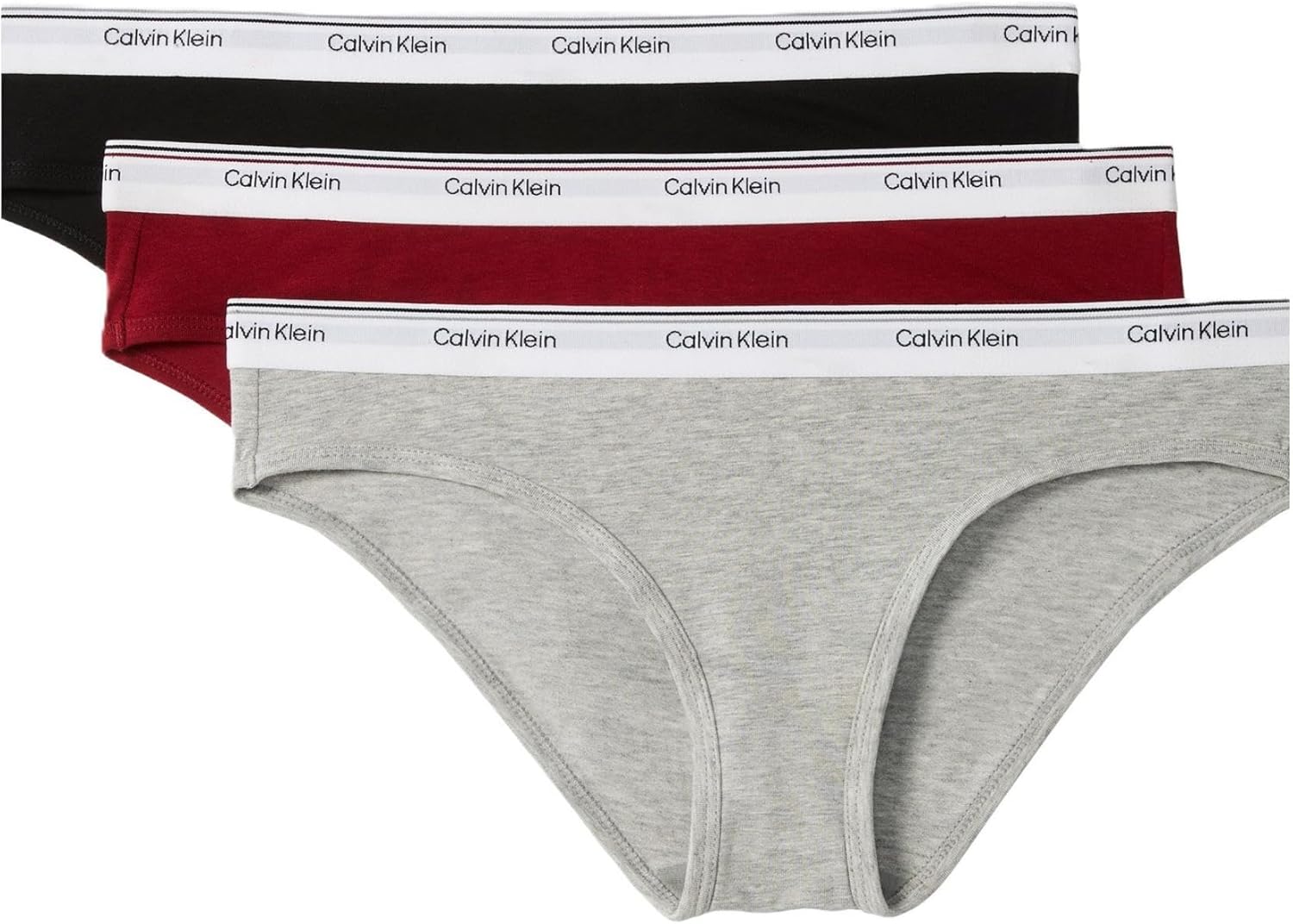 

Женские трусики-бикини Calvin Klein Balance из эластичного хлопка, 3 шт. в упаковке, Black/Grey Heather/Fall Berry