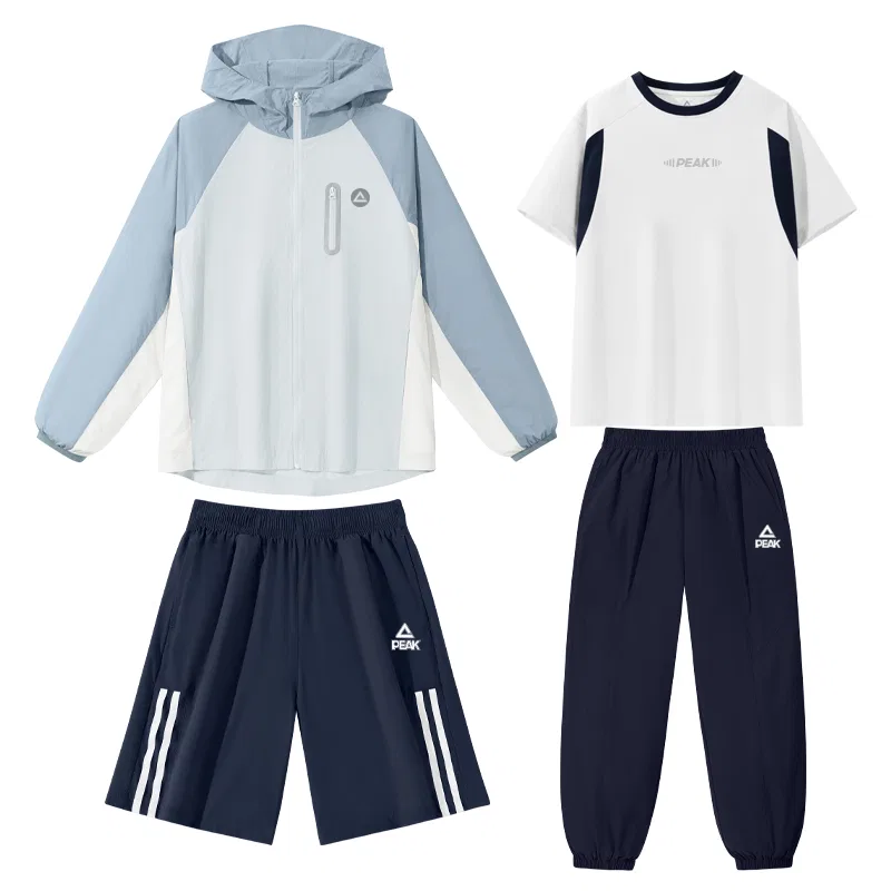 Спортивный костюм PEAK Navy Blue-White-PK Label White Silicone K