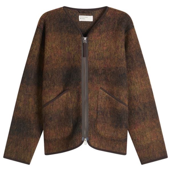 

Флисовая куртка-подкладка Alps на молнии Universal Works, коричневый