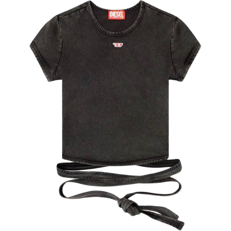 

Футболка T Bunny Tail R1 в стиле деним DIESEL, черный