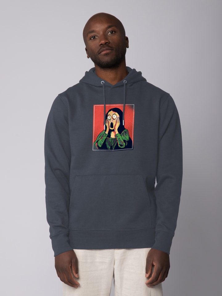 

Толстовка wat Apparel Sweatshirt Mona Lisa Scream, цвет India Ink Grey