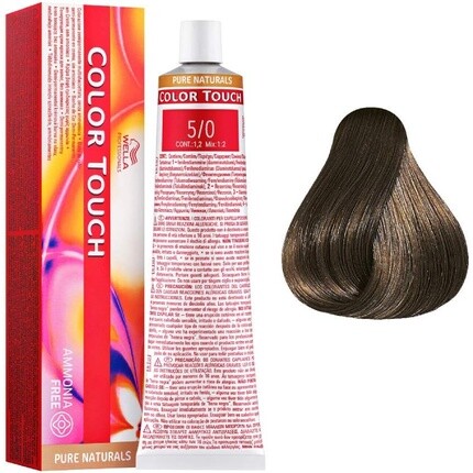 

Полуперманентная краска для волос Professionals Color Touch № 5/0 Светло-коричневый, 60 мл, Wella