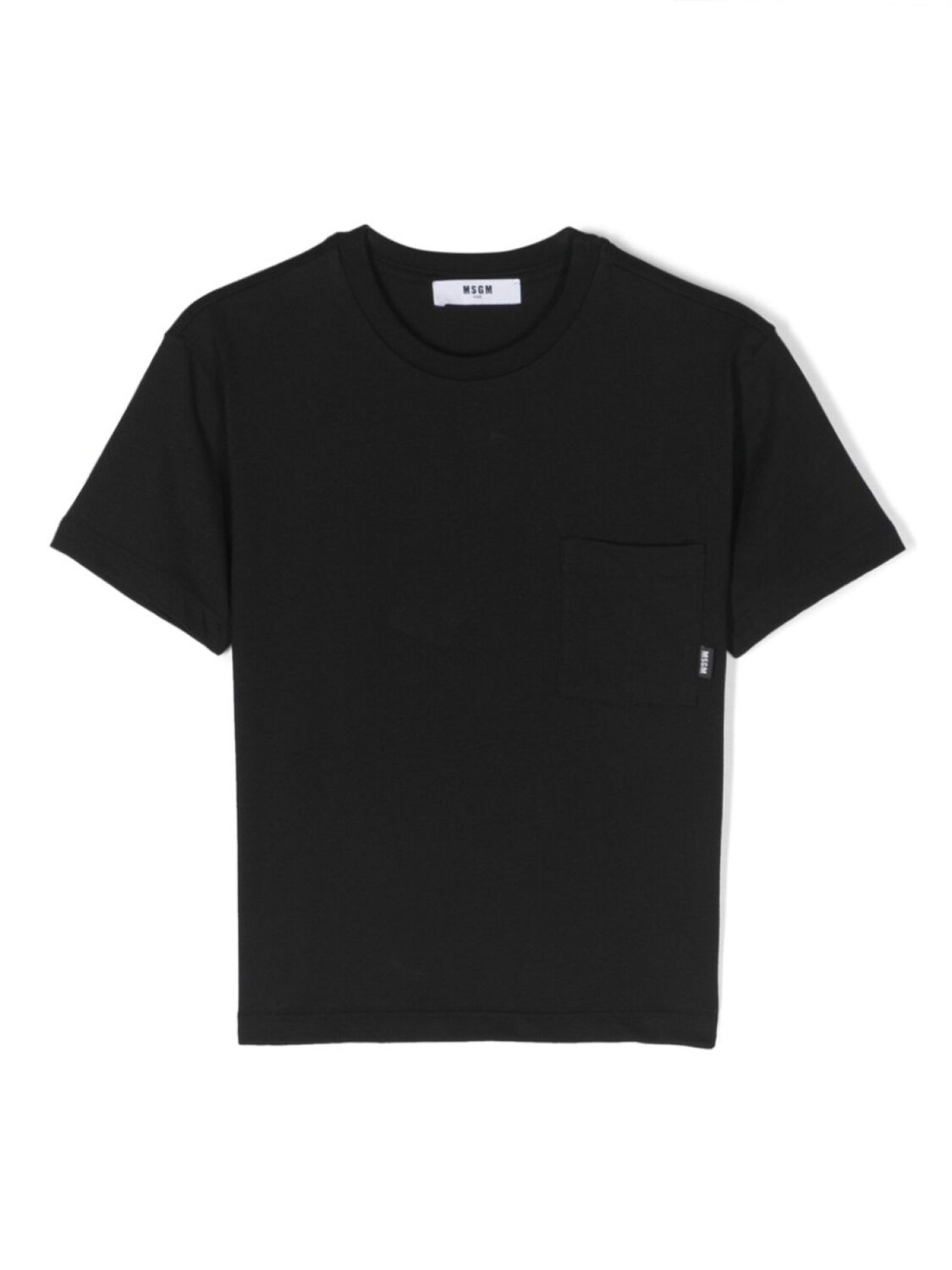 

MSGM Kids футболка с накладным карманом, черный