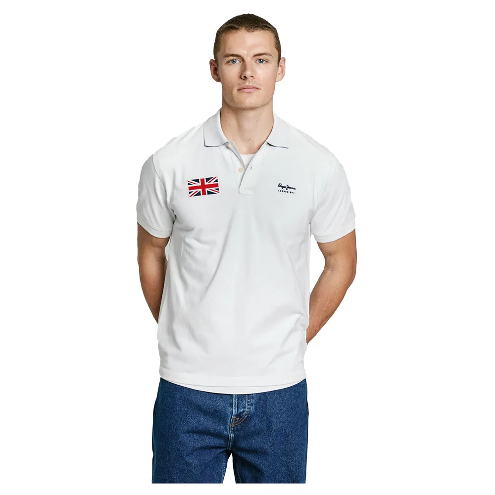 

Поло с коротким рукавом Pepe Jeans Union, белый