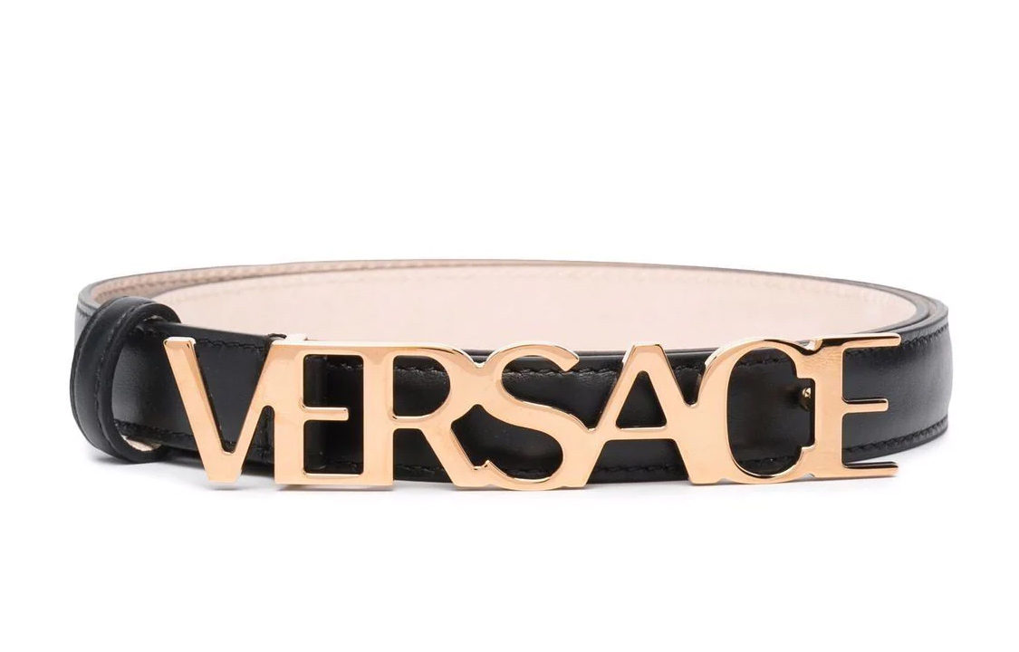 

VERSACE Кожаный ремень, Black