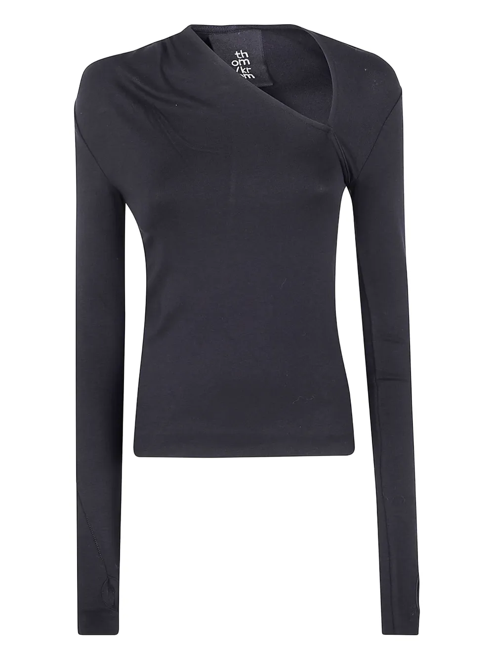 

Топ асимметричного кроя с длинными рукавами Thom Krom, коричневый