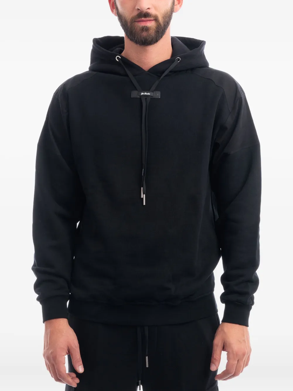 

Толстовка с капюшоном и завязками YES LONDON, черный