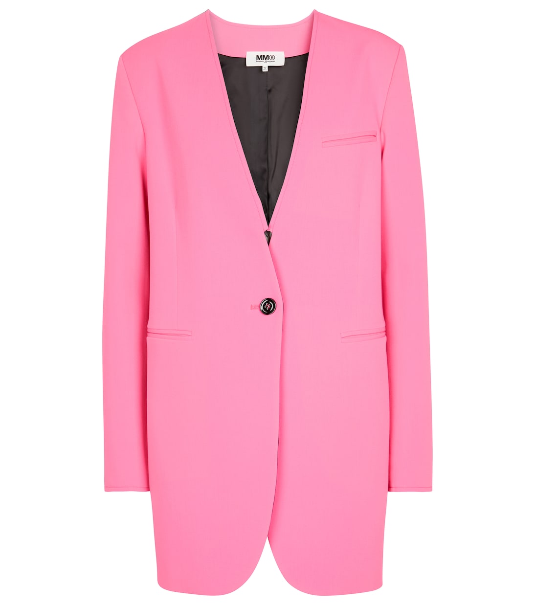 

Однобортный блейзер MM6 Maison Margiela, Neon Pink
