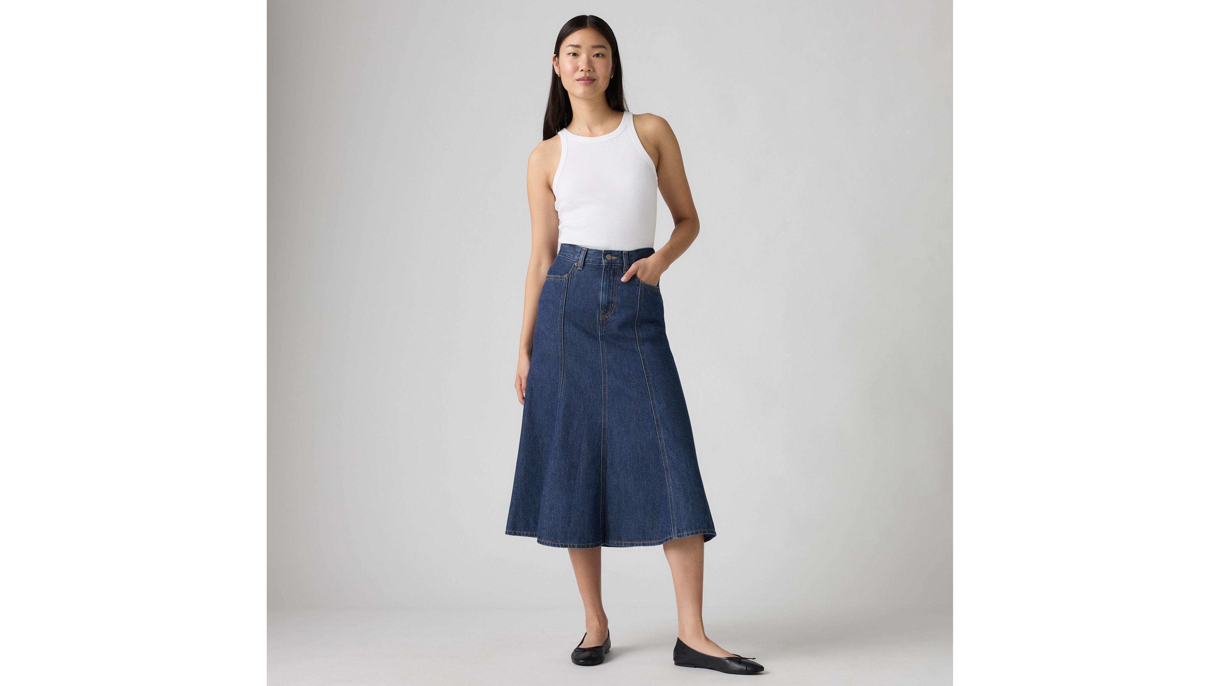 

Юбка с клешем Levi's, Ninth Life Stonewash - Medium Wash