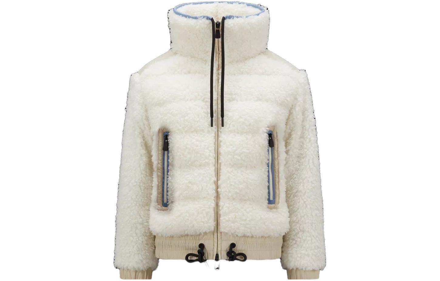 

Moncler Grenoble Пуховая флисовая куртка, White