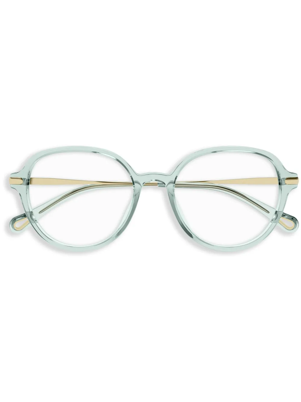 

Очки в прозрачной оправе Chloé Eyewear, зеленый