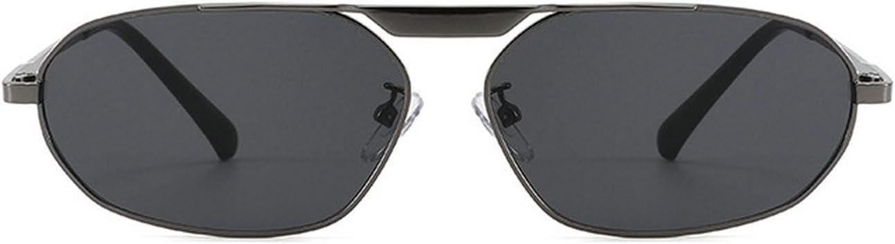 

Laureles Ретро Солнцезащитные очки «кошачий глаз» в форме неправильного многоугольника, модные металлические солнцезащитные очки для женщин, панк-очки, защита от ультрафиолета UV400, C3