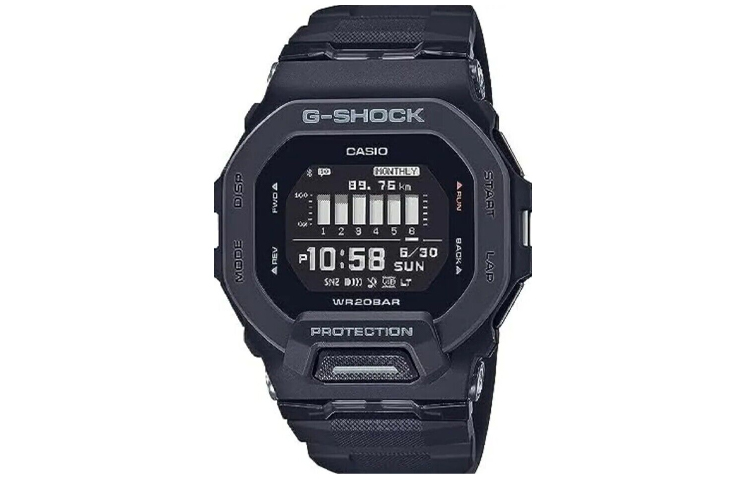 

Мужские часы G-SQUAD серии Black GBD-200-1DR CASIO