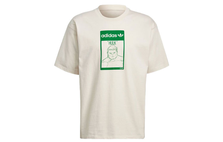 Футболка унисекс цвета экрю Adidas Originals — фото 2