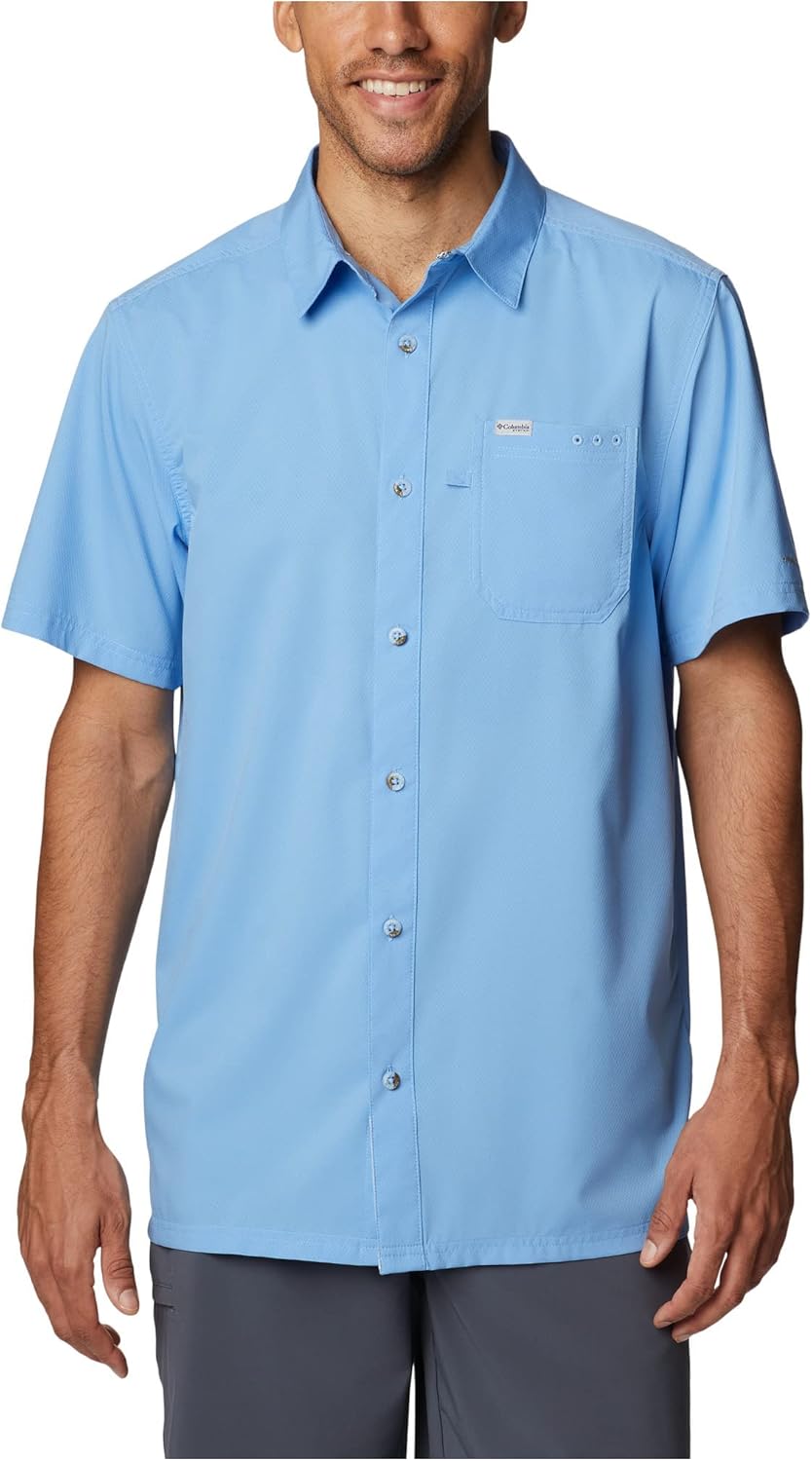 

Columbia мужская стандартная рубашка Slack Tide Camp, Agate Blue