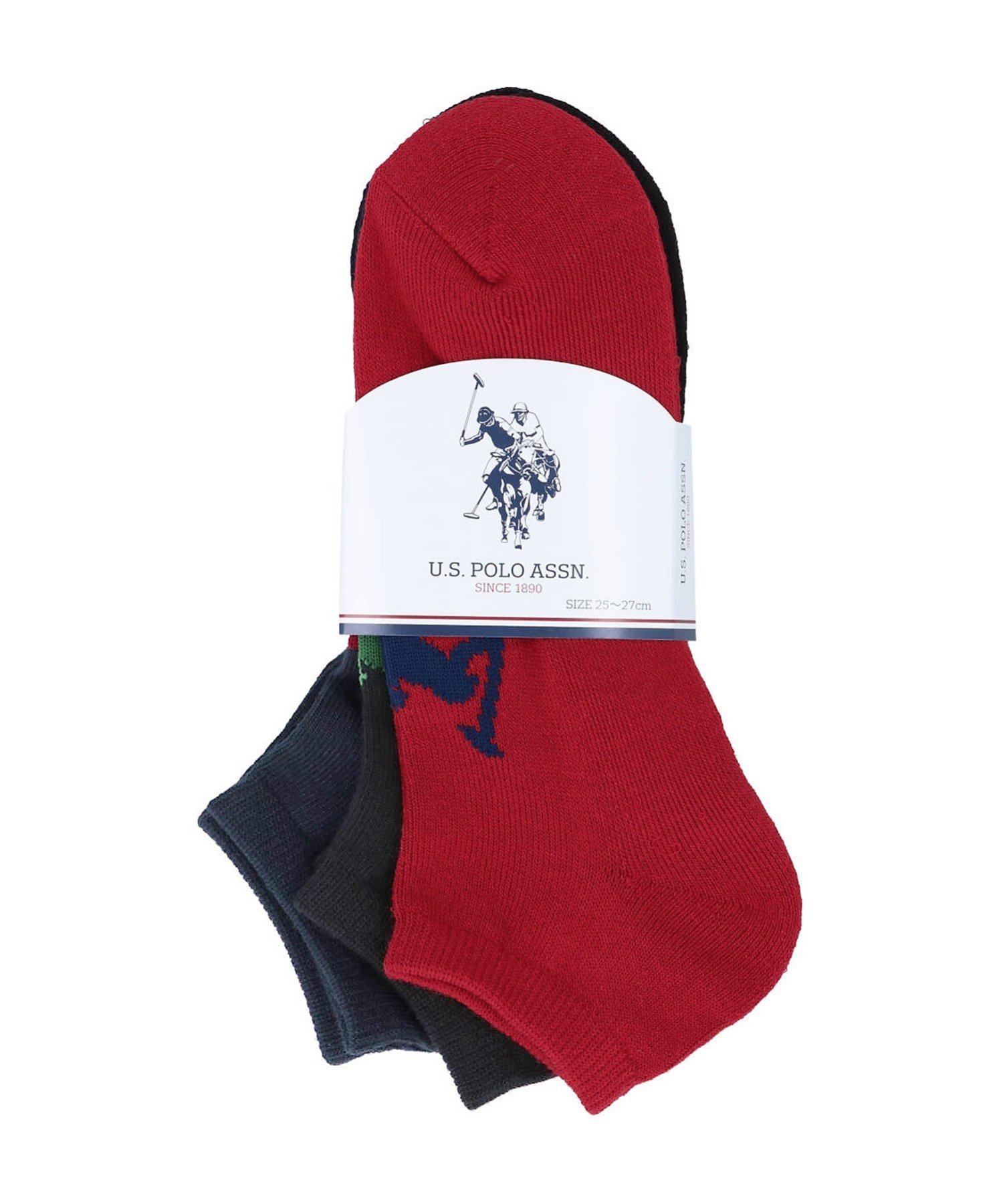 Носки USPOLO ASSN./(M)A. Нижний узор PUSPA 3P U.S. Polo Assn., Assorted