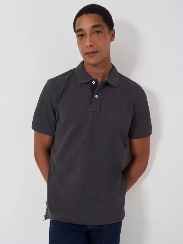 

Поло Crew Clothing Classic Pique Cotton, цвет charcoal