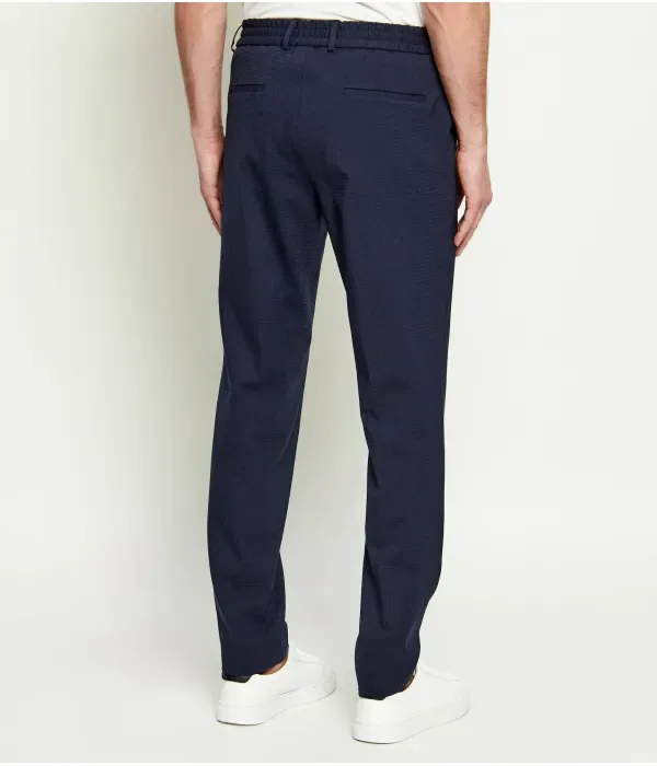 Шерстяные брюки P-Genius-RDSWGPK262F slim fit Boss, темно-синий — фото 4