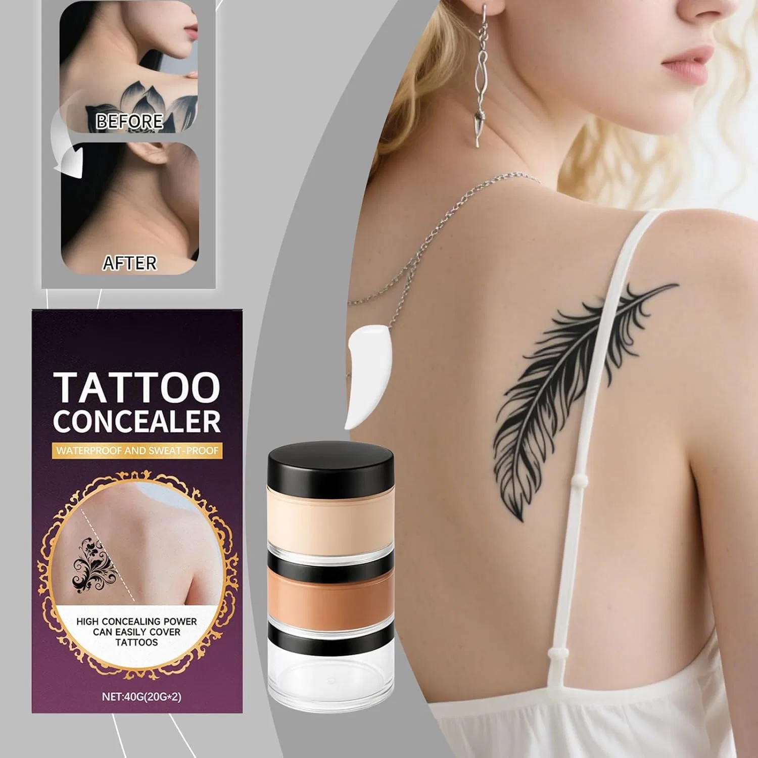 Консилер Body Cover Concealer, водостойкий, без бренда, 1 шт — фото 2