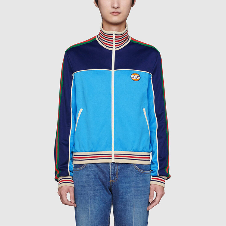 Куртка мужская светло-синяя Gucci, светло-голубой — фото 3