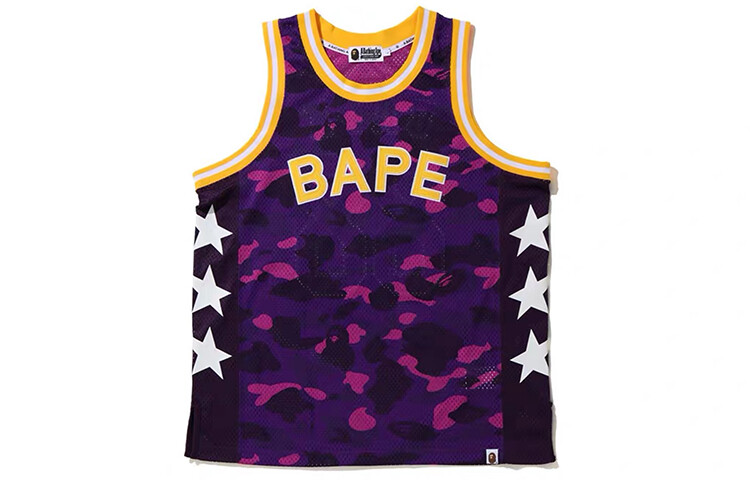 

Баскетбольная майка Bape для мужчин A Bathing Ape, фиолетовый