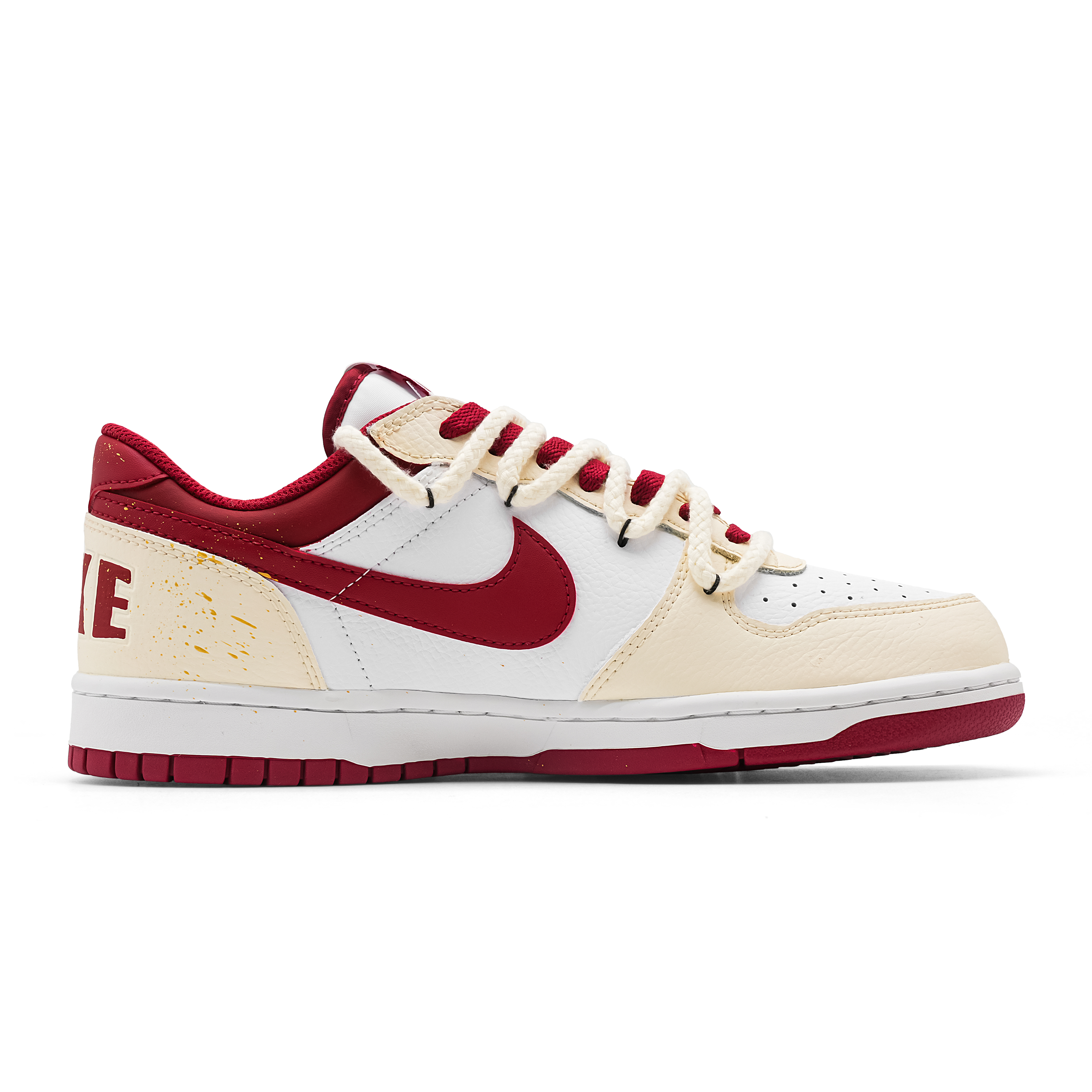 Nike Кроссовки Big FOMO Abrasion Resistant Height Increasing Low top Skateboard для мужчин, красные — фото 4