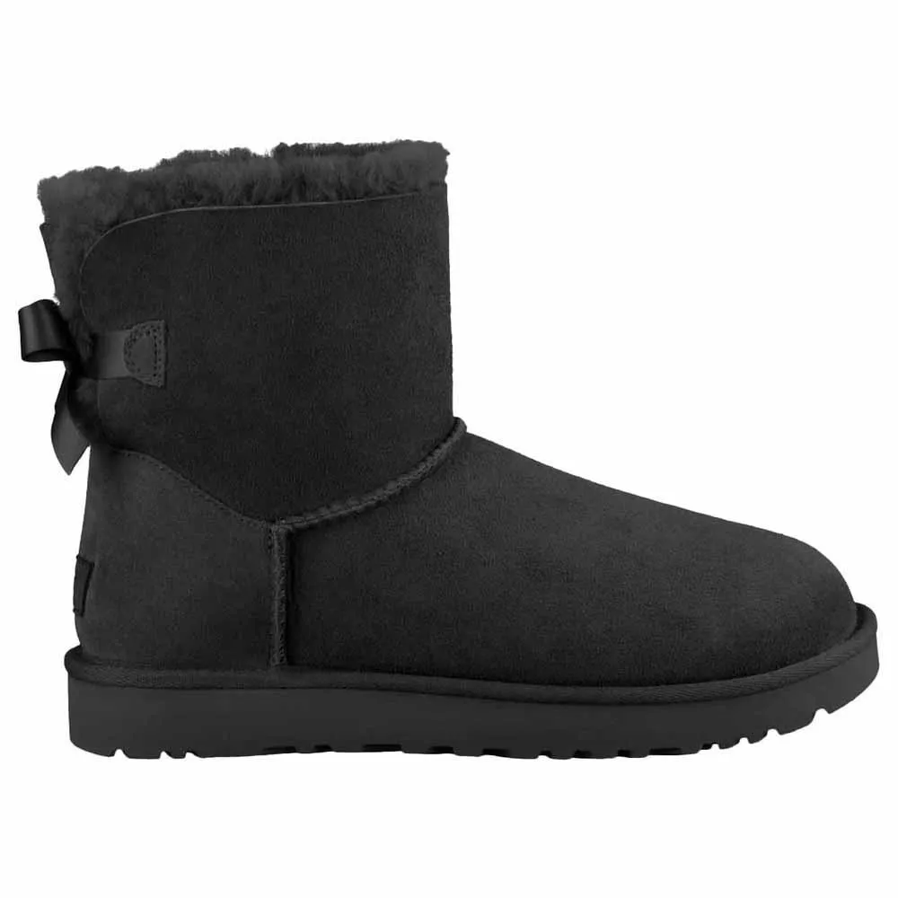Ботинки UGG Mini Bailey Bow II, черный — фото 3