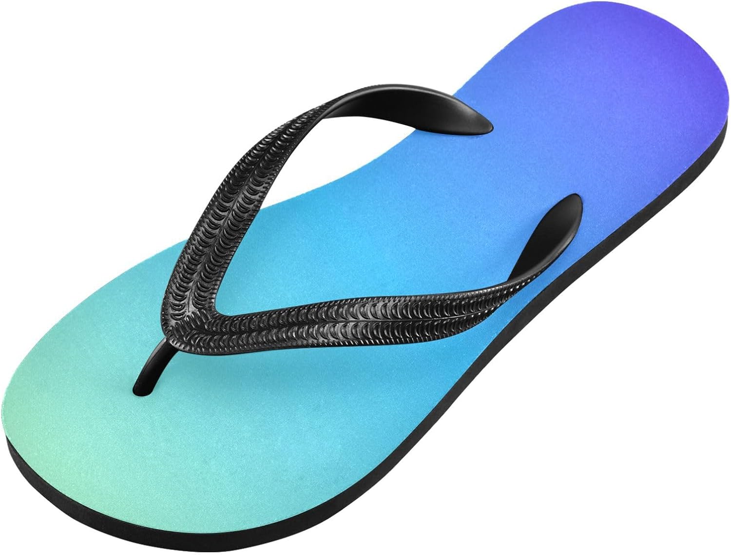 

Шлепанцы с градиентом синего света, пляжные сандалии-вьетнамки, резинескользящие летние тапочки для мужчин и женщин для прогулок Sinestour